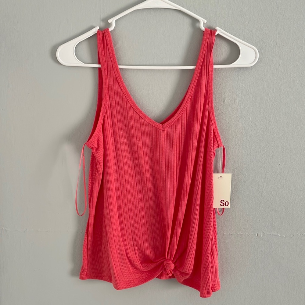 Coral tank top